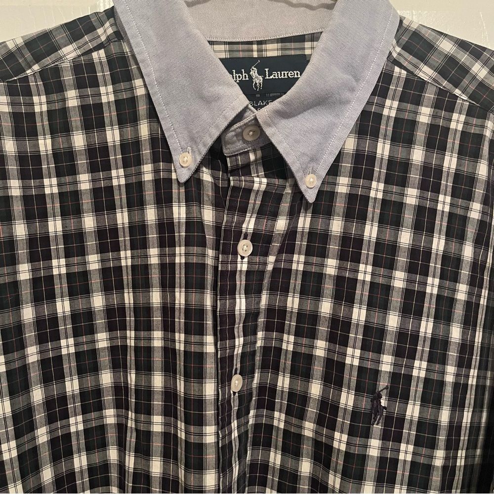 Lauren Blake Plaid Button-Down (Men’s XL) - Picture 4 of 5